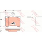 Trw Σετ τακάκια, Δισκόφρενα - GDB1450 Trw Σετ τακάκια, Δισκόφρενα - GDB1450