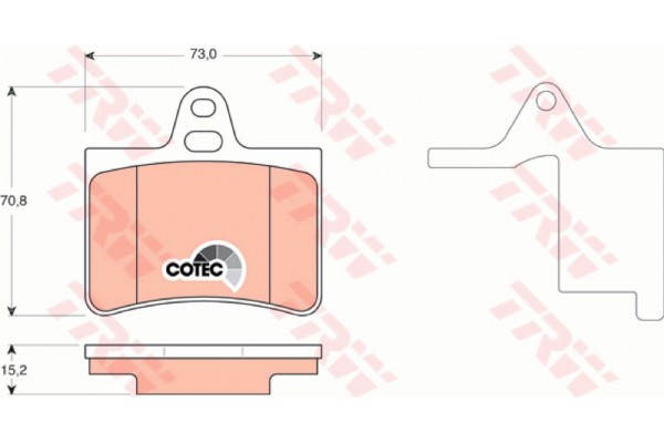 Trw Σετ τακάκια, Δισκόφρενα - GDB1450 Trw Σετ τακάκια, Δισκόφρενα - GDB1450