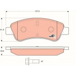 Trw Σετ τακάκια, Δισκόφρενα - GDB1463 Trw Σετ τακάκια, Δισκόφρενα - GDB1463