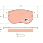 Trw Σετ τακάκια, Δισκόφρενα - GDB1464