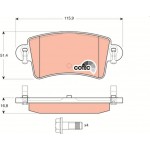 Trw Σετ τακάκια, Δισκόφρενα - GDB1470