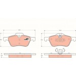 Trw Σετ τακάκια, Δισκόφρενα - GDB1476