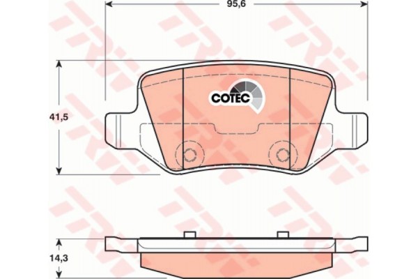 Trw Σετ τακάκια, Δισκόφρενα - GDB1481