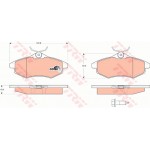 Trw Σετ τακάκια, Δισκόφρενα - GDB1495