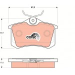 Trw Σετ τακάκια, Δισκόφρενα - GDB1504