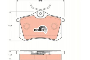 Trw Σετ τακάκια, Δισκόφρενα - GDB1504