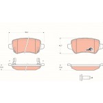 Trw Σετ τακάκια, Δισκόφρενα - GDB1515