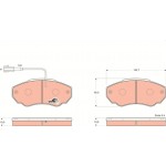 Trw Σετ τακάκια, Δισκόφρενα - GDB1517