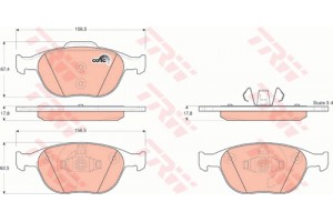 Trw Σετ τακάκια, Δισκόφρενα - GDB1532