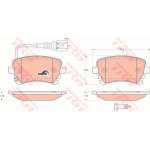 Trw Σετ τακάκια, Δισκόφρενα - GDB1557