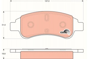 Trw Σετ τακάκια, Δισκόφρενα - GDB1563