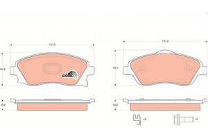 Trw Σετ τακάκια, Δισκόφρενα - GDB1570