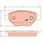 Trw Σετ τακάκια, Δισκόφρενα - GDB1571