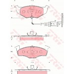 Trw Σετ τακάκια, Δισκόφρενα - GDB1586