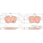 Trw Σετ τακάκια, Δισκόφρενα - GDB1683