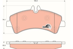 Trw Σετ τακάκια, Δισκόφρενα - GDB1699