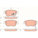 Trw Σετ τακάκια, Δισκόφρενα - GDB1700