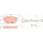 Trw Σετ τακάκια, Δισκόφρενα - GDB1725 Trw Σετ τακάκια, Δισκόφρενα - GDB1725
