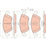 Trw Σετ τακάκια, Δισκόφρενα - GDB1737 Trw Σετ τακάκια, Δισκόφρενα - GDB1737