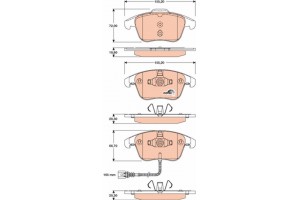 Trw Σετ τακάκια, Δισκόφρενα - GDB1762