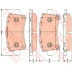 Trw Σετ τακάκια, Δισκόφρενα - GDB1784 Trw Σετ τακάκια, Δισκόφρενα - GDB1784