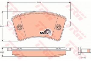 Trw Σετ τακάκια, Δισκόφρενα - GDB1785