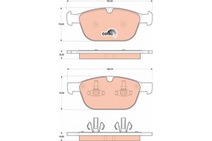 Trw Σετ τακάκια, Δισκόφρενα - GDB1821
