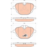 Trw Σετ τακάκια, Δισκόφρενα - GDB1840