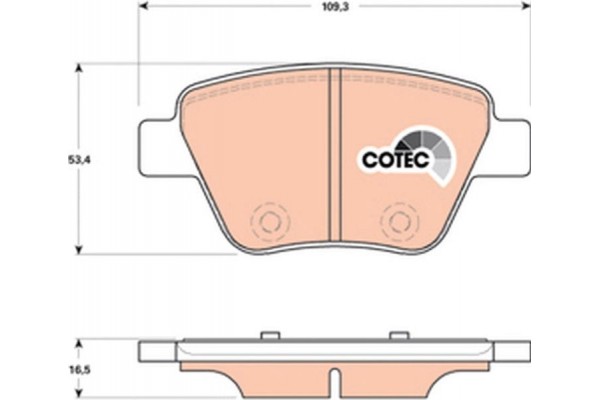 Trw Σετ τακάκια, Δισκόφρενα - GDB1841 Trw Σετ τακάκια, Δισκόφρενα - GDB1841