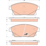 Trw Σετ τακάκια, Δισκόφρενα - GDB1847 Trw Σετ τακάκια, Δισκόφρενα - GDB1847
