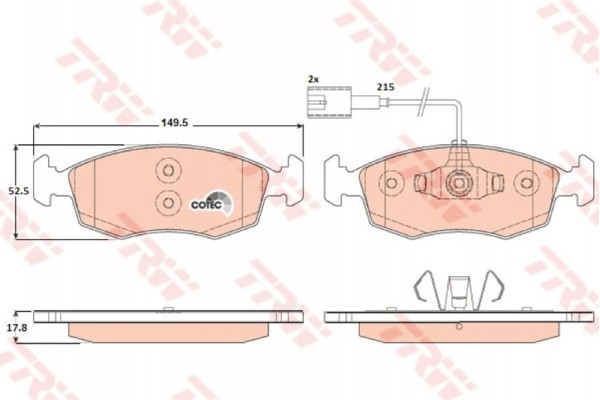 Trw Σετ τακάκια, Δισκόφρενα - GDB1900 Trw Σετ τακάκια, Δισκόφρενα - GDB1900