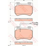 Trw Σετ τακάκια, Δισκόφρενα - GDB1904