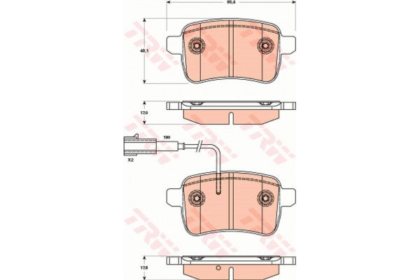 Trw Σετ τακάκια, Δισκόφρενα - GDB1905