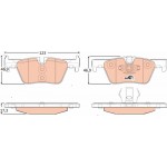 Trw Σετ τακάκια, Δισκόφρενα - GDB1919