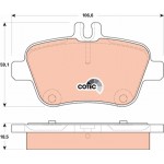 Trw Σετ τακάκια, Δισκόφρενα - GDB1920
