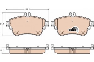 Trw Σετ τακάκια, Δισκόφρενα - GDB1933