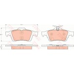 Trw Σετ τακάκια, Δισκόφρενα - GDB1938