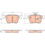 Trw Σετ τακάκια, Δισκόφρενα - GDB1957 Trw Σετ τακάκια, Δισκόφρενα - GDB1957