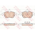 Trw Σετ τακάκια, Δισκόφρενα - GDB1960