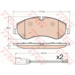 Trw Σετ τακάκια, Δισκόφρενα - GDB1967 Trw Σετ τακάκια, Δισκόφρενα - GDB1967