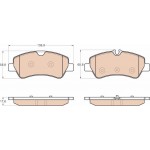 Trw Σετ τακάκια, Δισκόφρενα - GDB1968 Trw Σετ τακάκια, Δισκόφρενα - GDB1968