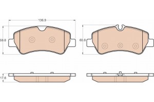 Trw Σετ τακάκια, Δισκόφρενα - GDB1968