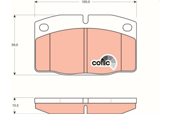 Trw Σετ τακάκια, Δισκόφρενα - GDB199