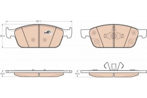 Trw Σετ τακάκια, Δισκόφρενα - GDB2009