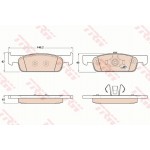 Trw Σετ τακάκια, Δισκόφρενα - GDB2016 Trw Σετ τακάκια, Δισκόφρενα - GDB2016