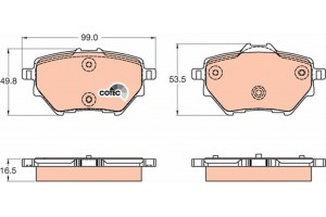 Trw Σετ τακάκια, Δισκόφρενα - GDB2036