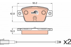 Trw Σετ τακάκια, Δισκόφρενα - GDB2054