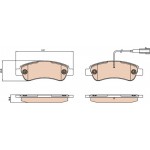 Trw Σετ τακάκια, Δισκόφρενα - GDB2068 Trw Σετ τακάκια, Δισκόφρενα - GDB2068