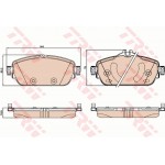 Trw Σετ τακάκια, Δισκόφρενα - GDB2070