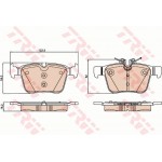 Trw Σετ τακάκια, Δισκόφρενα - GDB2071